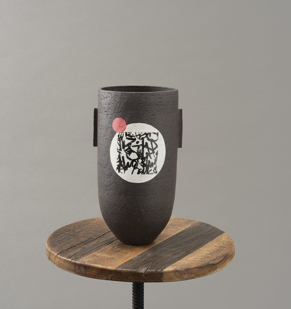 Ania Perkowska Ceramics Large black contemporary vessel