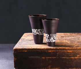black and white ceramics