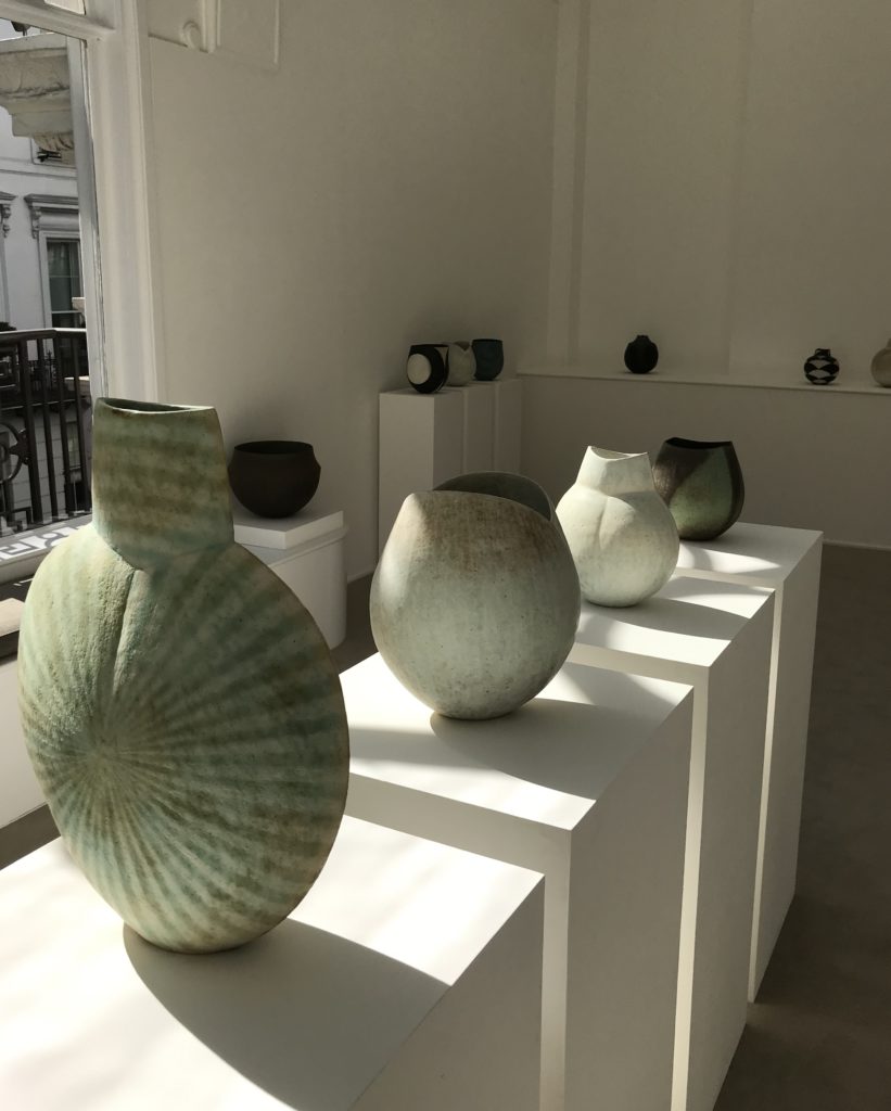 John Ward pottery exhibition at Erskin, Hall & Coe Gallery