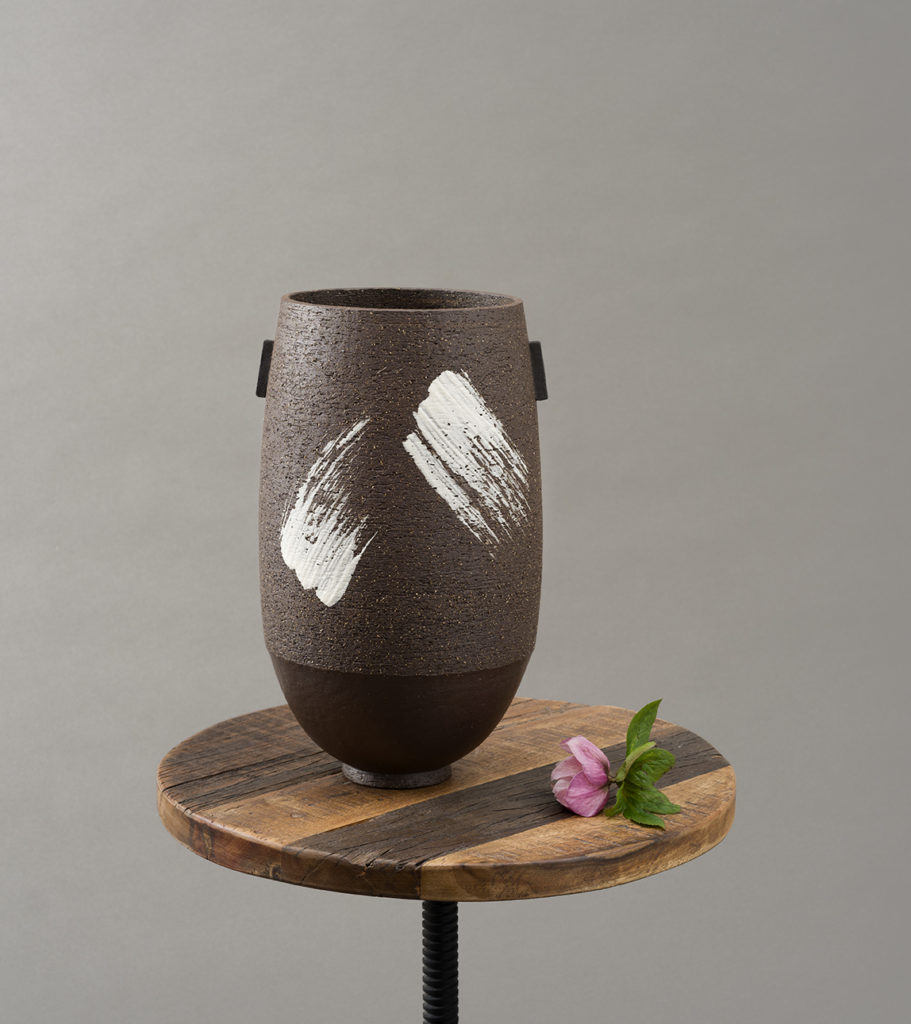Ania Perkowska Ceramics Large black contemporary vessel