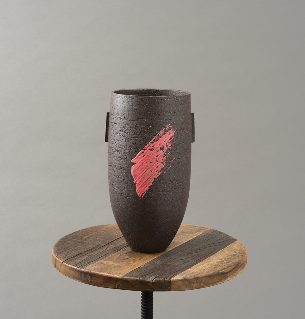 Ania Perkowska Ceramics Large black contemporary vessel